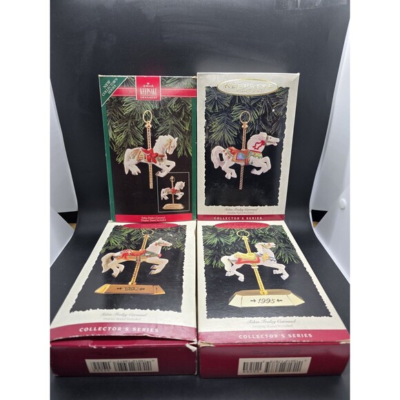 Hallmark Tobin Fraley Carousel Horses Collection Serie Lot 1992 to 1995 - Picture 1 of 13